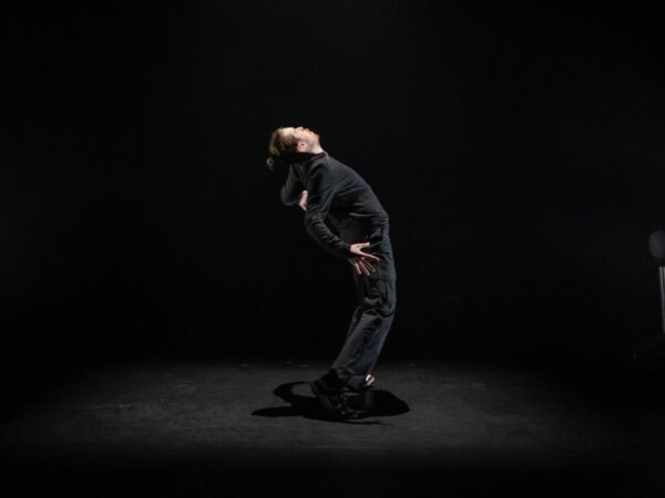 Dancer /  Choreographer Kristóf Nagy, Lighting Design Dance Project 2026. Lighting Design Daisy Long. Photographer Ste Murray