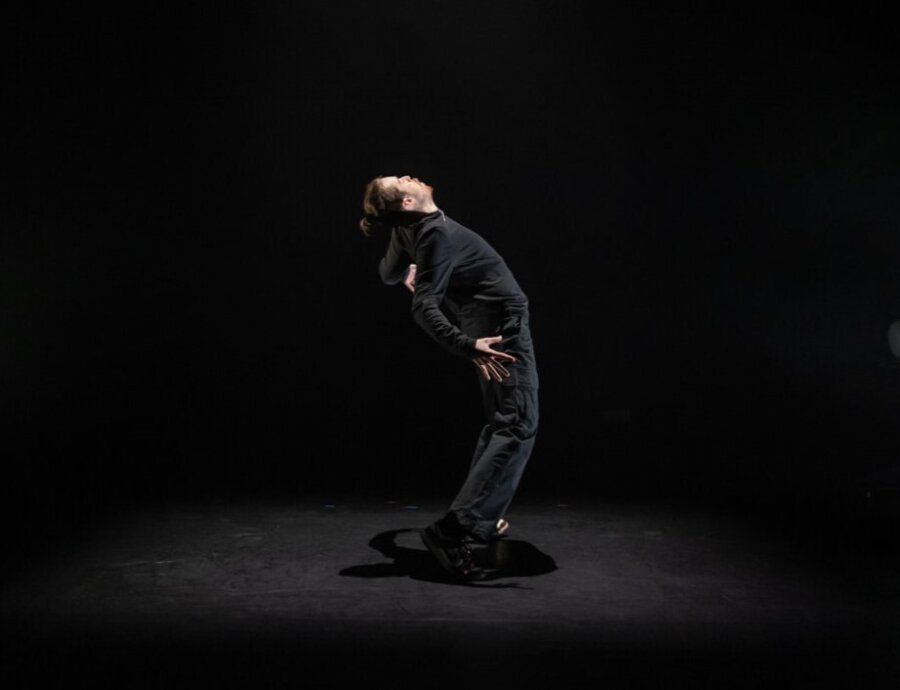 Dancer /  Choreographer Kristóf Nagy, Lighting Design Dance Project 2026. Lighting Design Daisy Long. Photographer Ste Murray