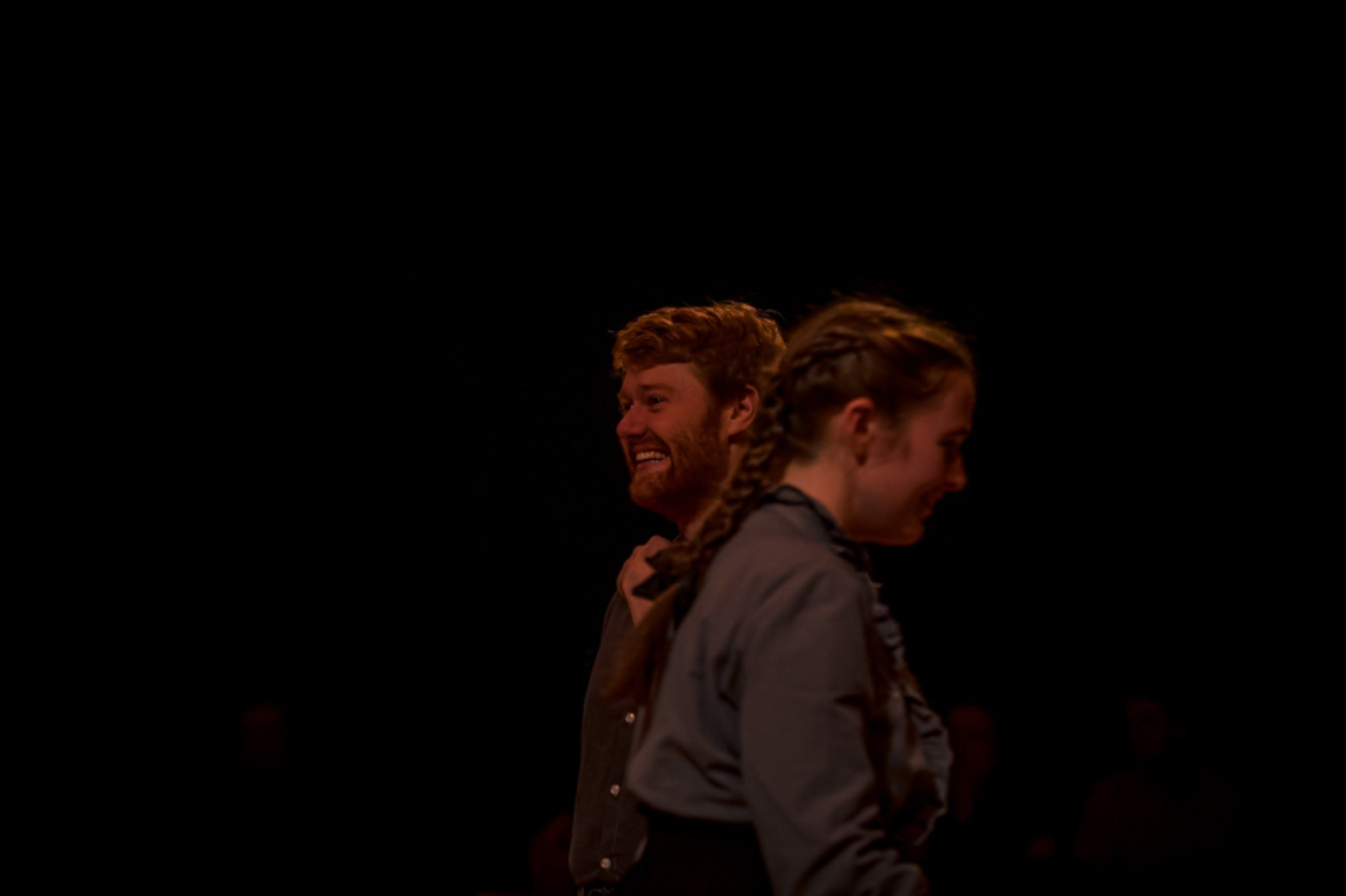 Ben Waddell and Sadhbh Mallin in Blood Wedding by Federico García Lorca. The Lir Academy