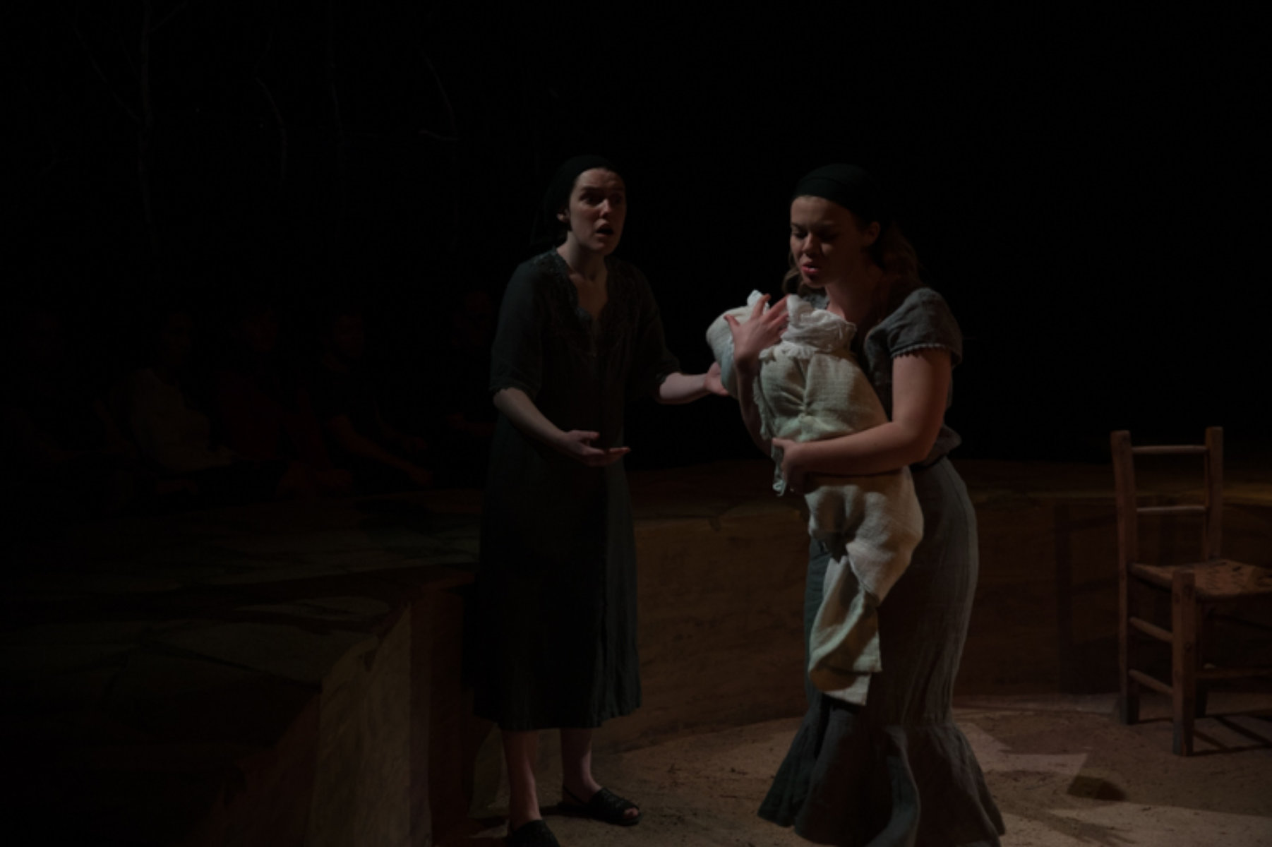 Natalie Dix and Katherine Field.  Blood Wedding by Federico García Lorca at The Lir Academy