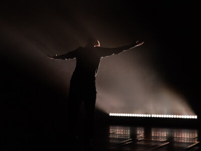 LA Feeney, Daisy Long - MFA Lighting Design 2026. Photo By Ste Murray